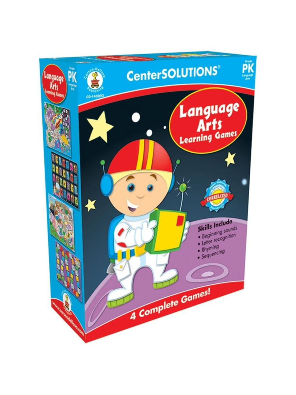 Language Arts Learning Games Pk pre owned, complete reading skills pre k